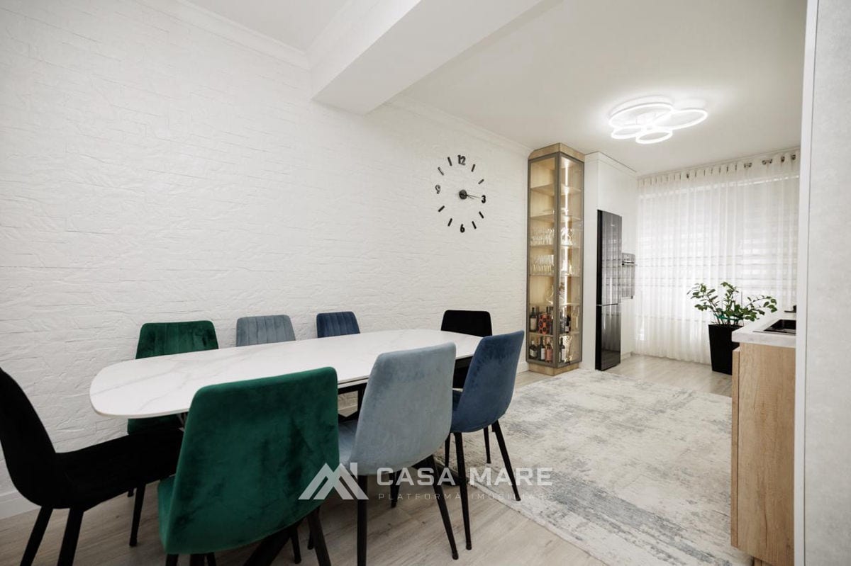 2-комнатная квартира, 66 м², Чеканы, Кишинёв 8