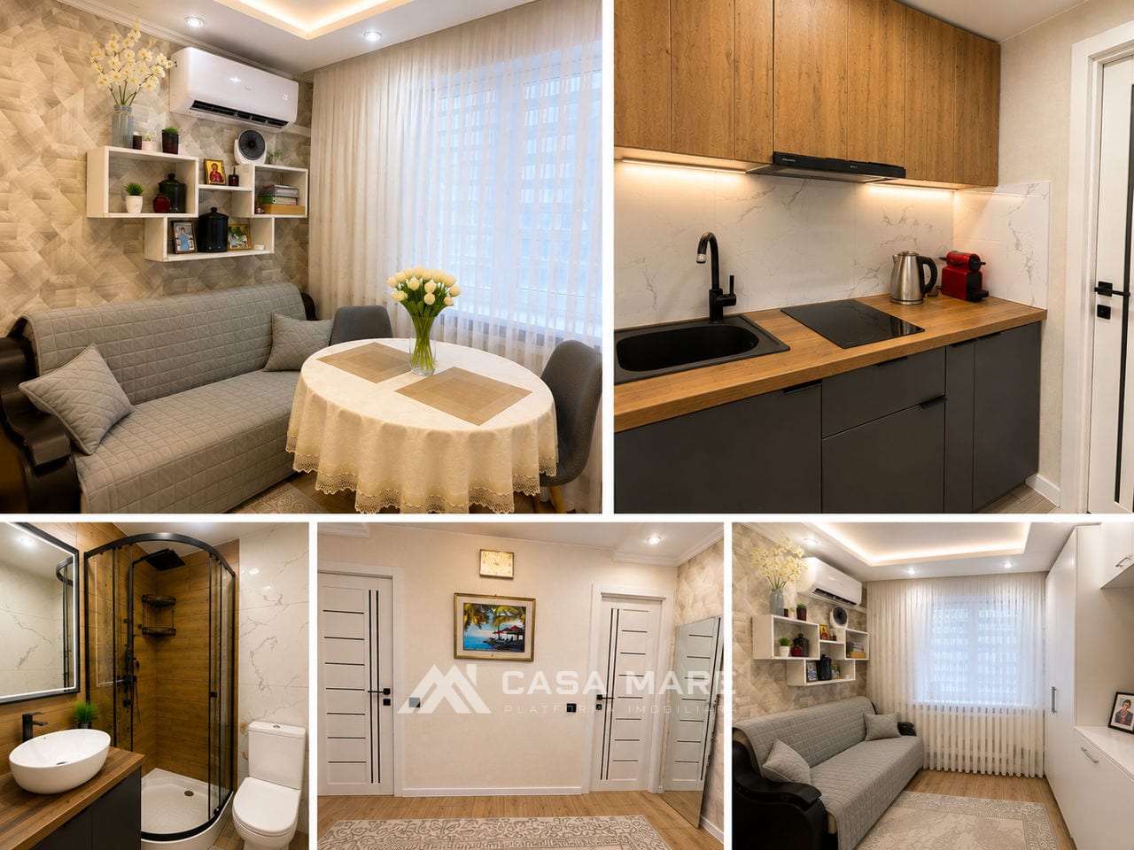 1-комнатная квартира, 24 м², Чеканы, Кишинёв 2
