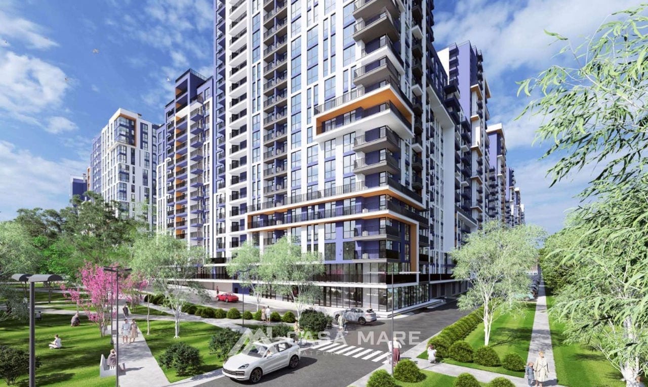 1-комнатная квартира, 48 м², Рышкановка, Кишинёв 4
