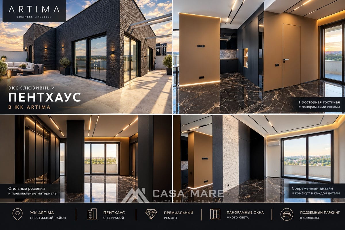 2-комнатная квартира, 113 м², Буюканы, Кишинёв 9