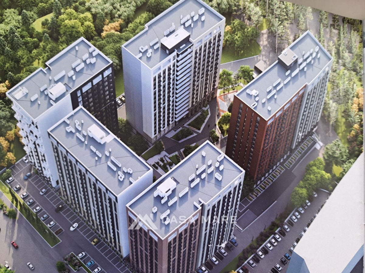 1-комнатная квартира, 54 м², Рышкановка, Кишинёв 1