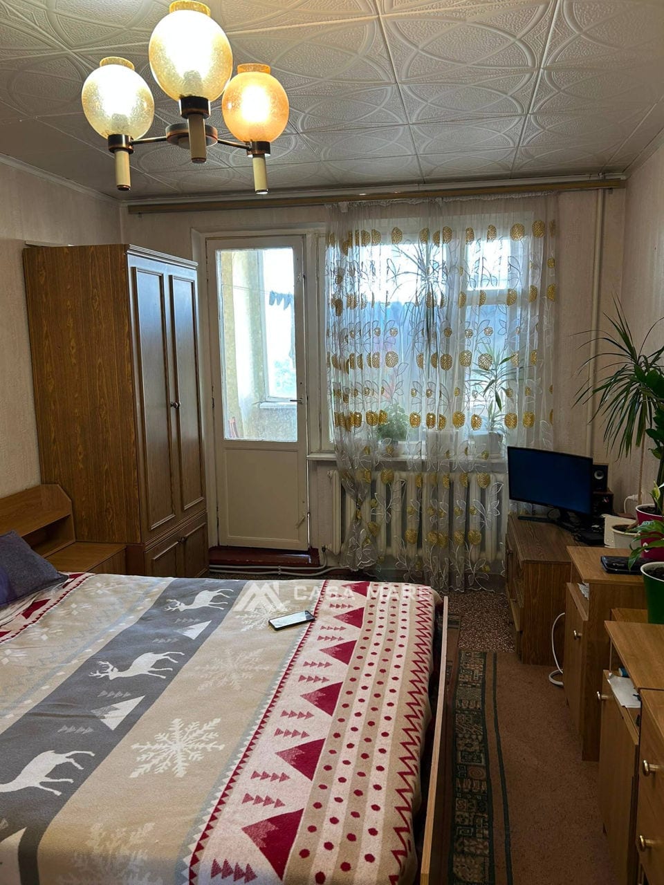 Apartament cu 3 camere, 71 m², Buiucani, Chișinău 2
