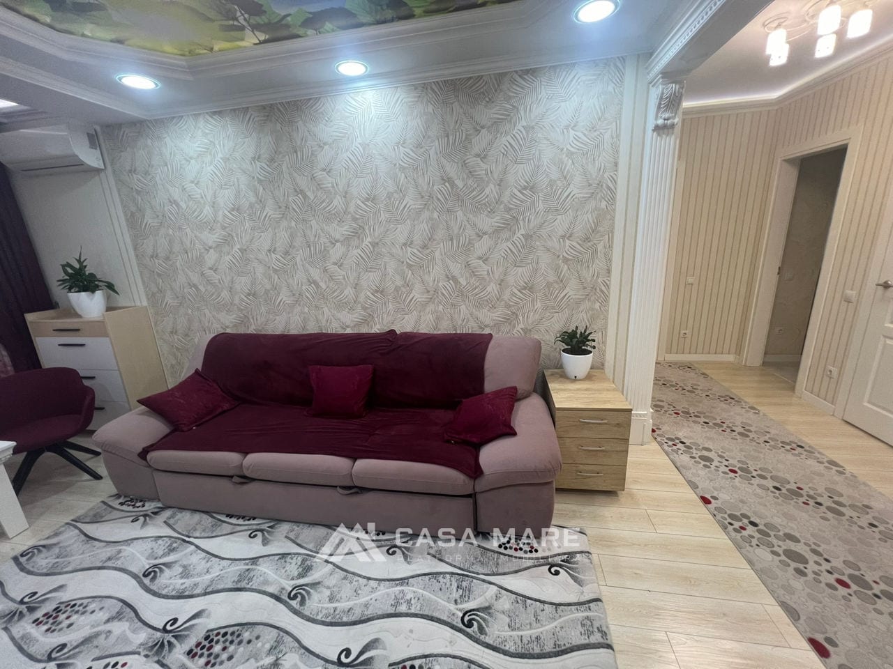 2-комнатная квартира, 55 м², Рышкановка, Кишинёв 5