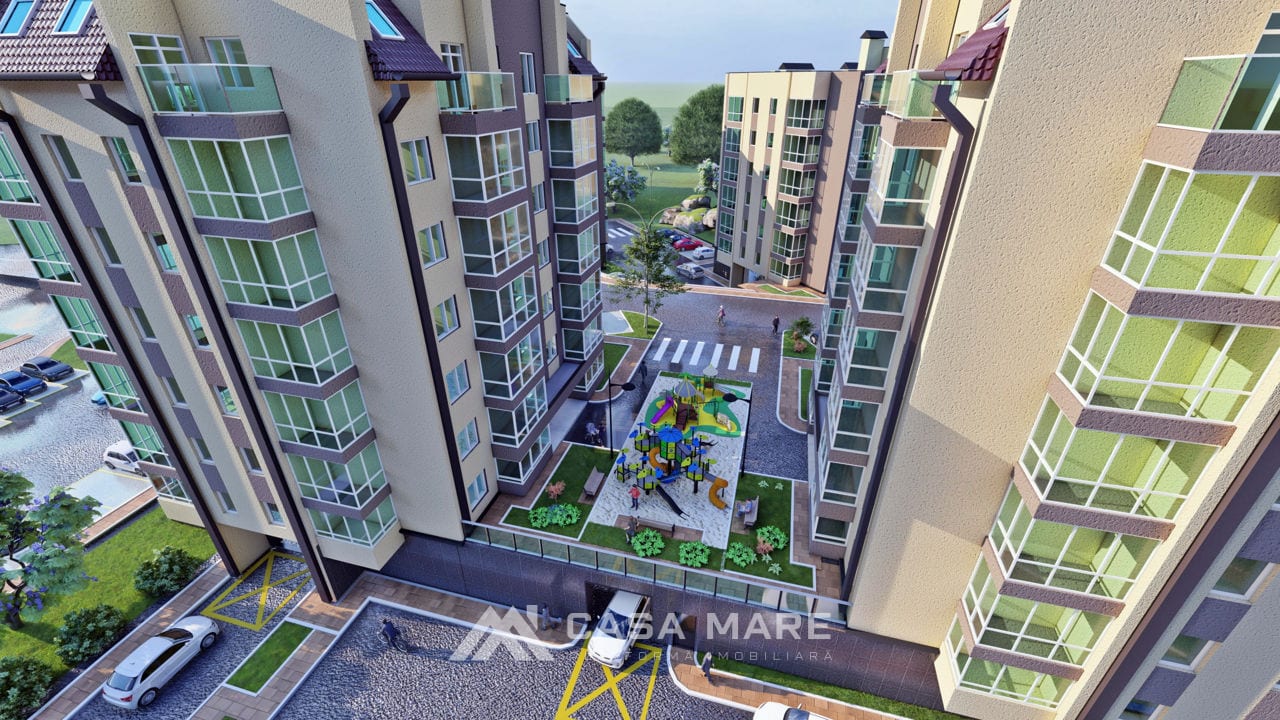 Apartament cu 2 camere, 62 m², Stăuceni 3