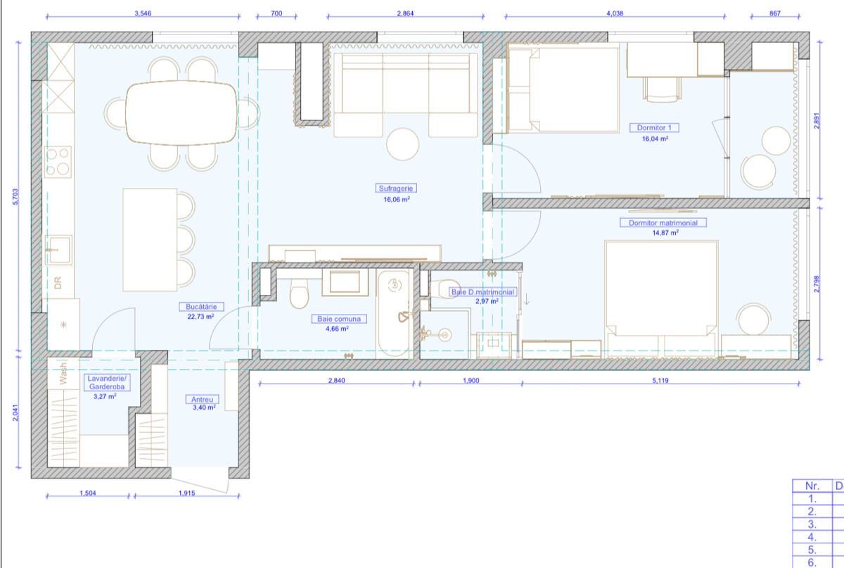 Apartament cu 2 camere, 85 m², Buiucani, Chișinău 3