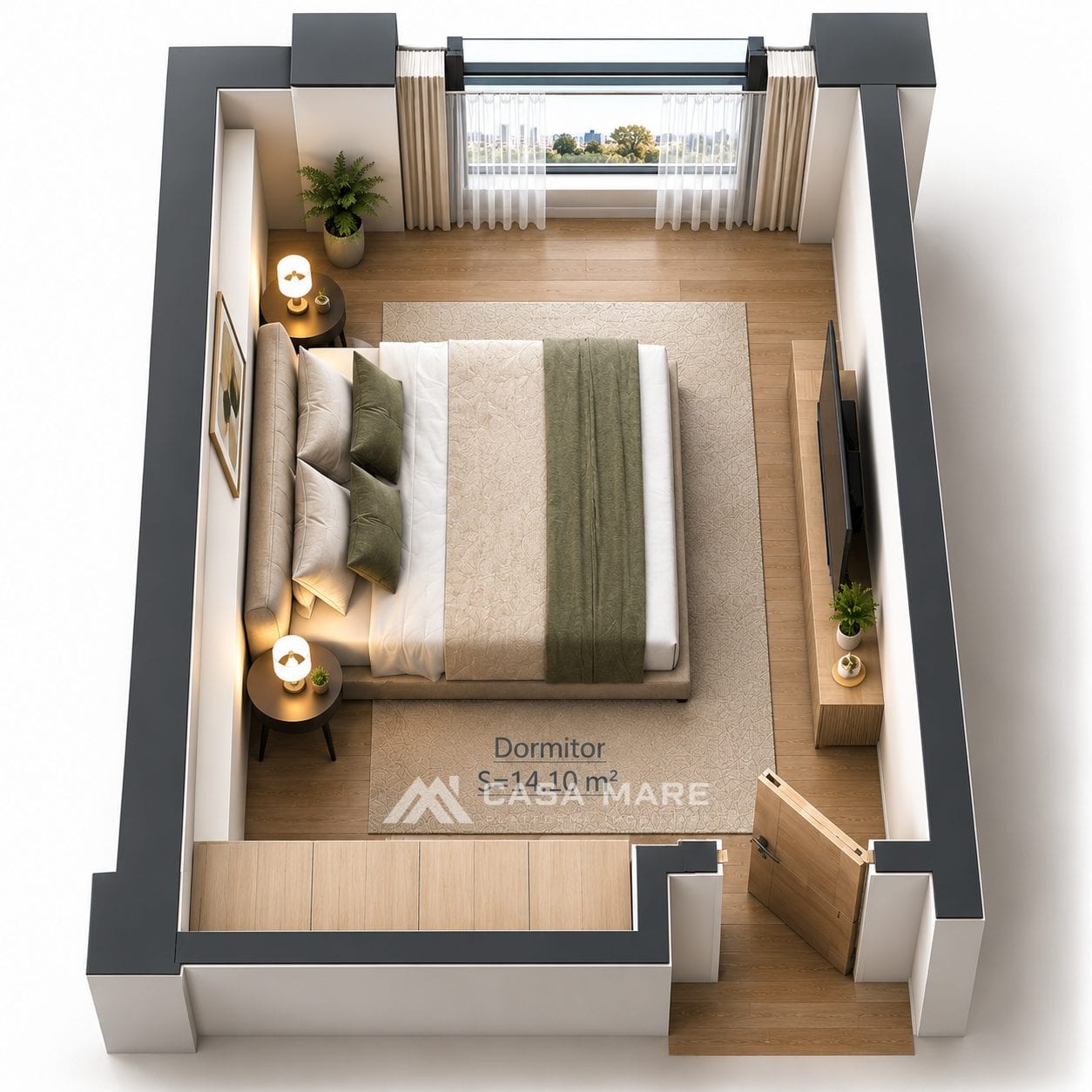 1-комнатная квартира, 43 м², Дурлешты 3