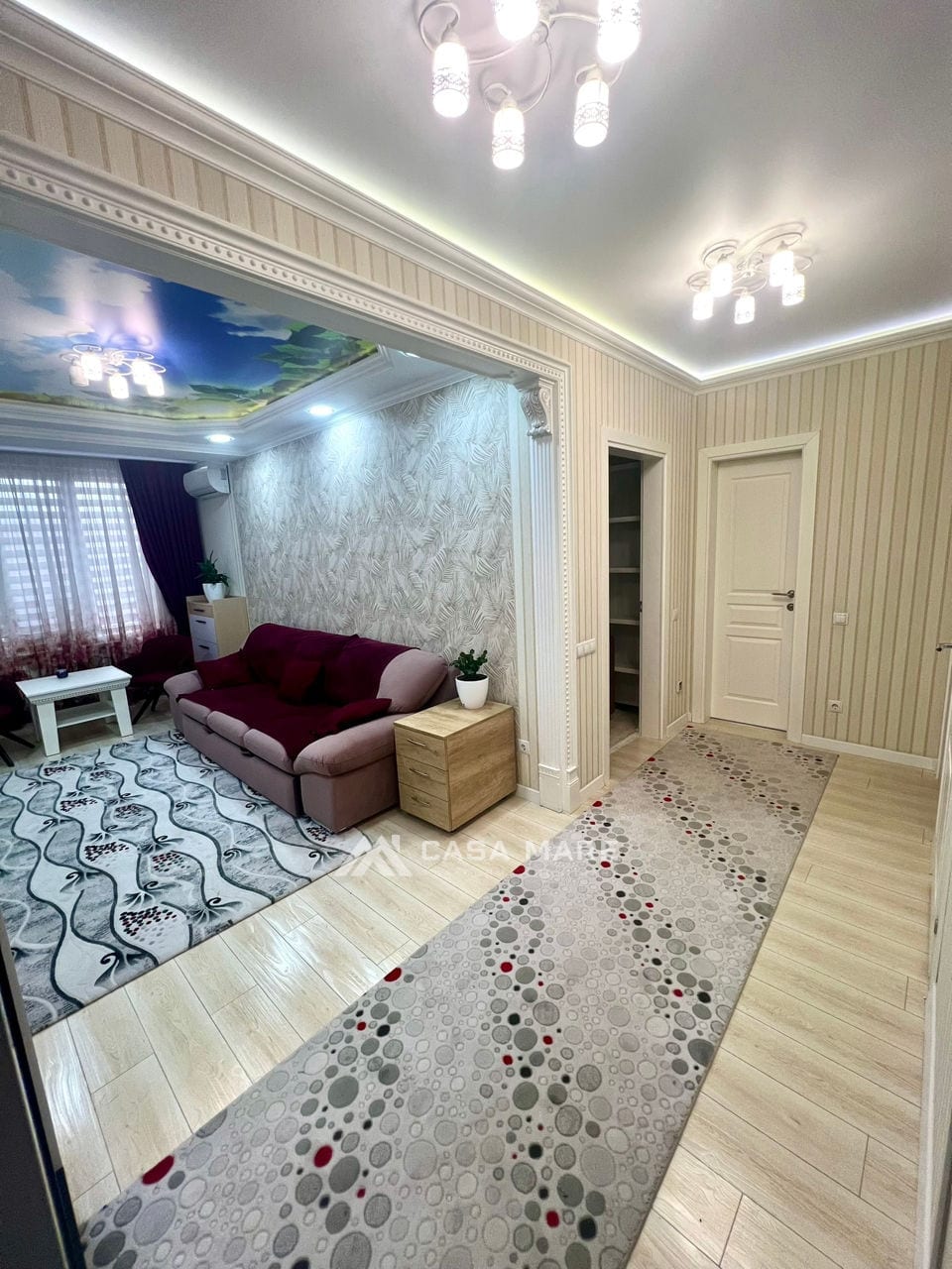2-комнатная квартира, 55 м², Рышкановка, Кишинёв 4