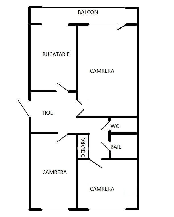 Apartament cu 3 camere, 69 m², Strășeni 9