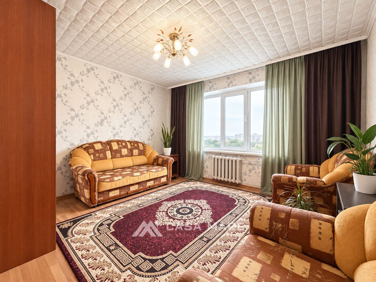3-комнатная квартира, 65 м², Ботаника, Кишинёв 1