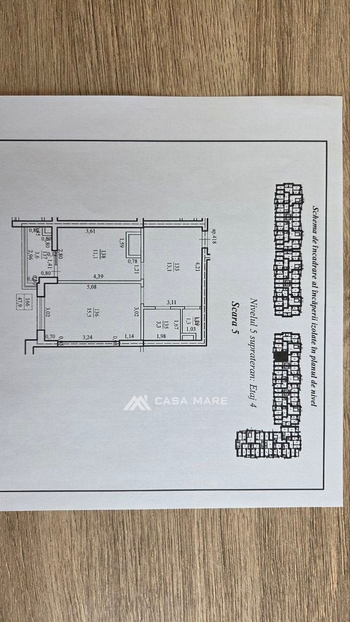 1-комнатная квартира, 48 м², Буюканы, Кишинёв 2