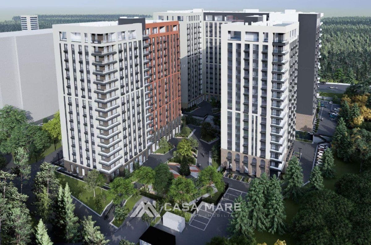 Apartament cu 1 cameră, 54 m², Râșcani, Chișinău 2