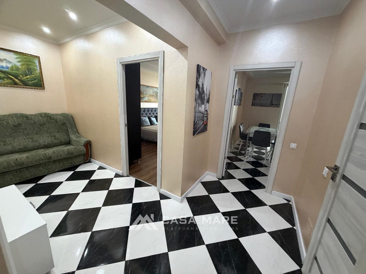 1-комнатная квартира, 51 м², Рышкановка, Кишинёв 8