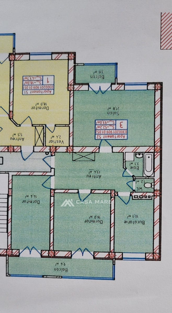 Apartament cu 3 camere, 95 m², BAM, Bălți 10