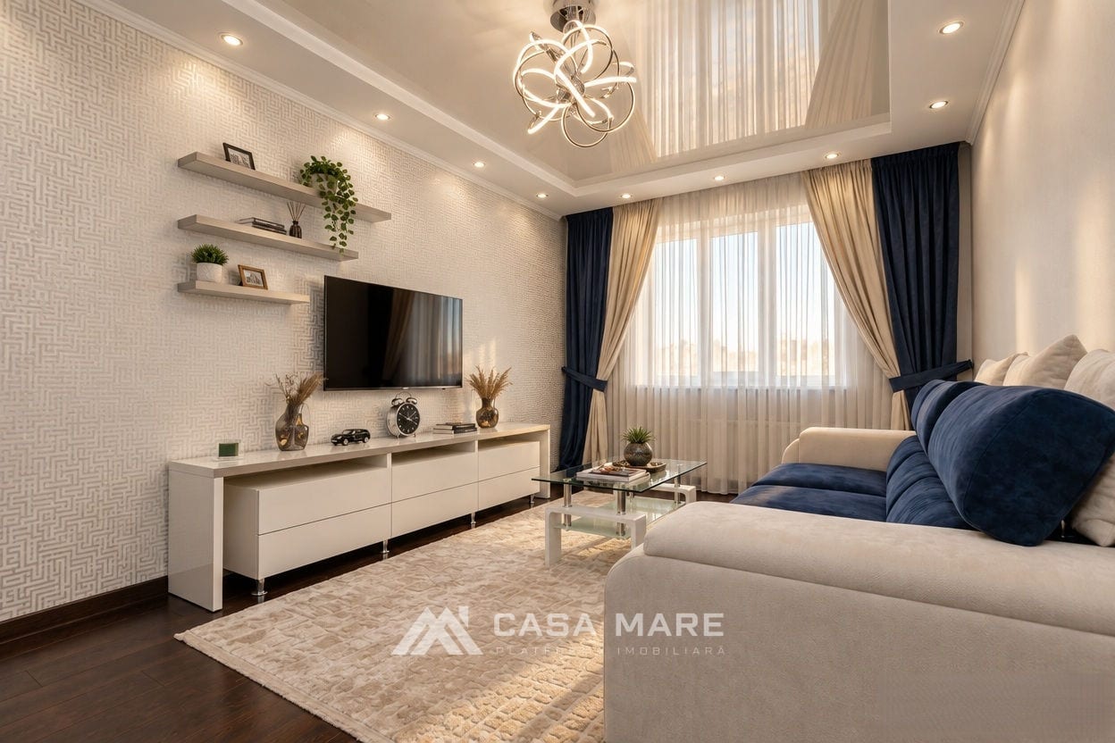 3-комнатная квартира, 111 м², Ботаника, Кишинёв 1