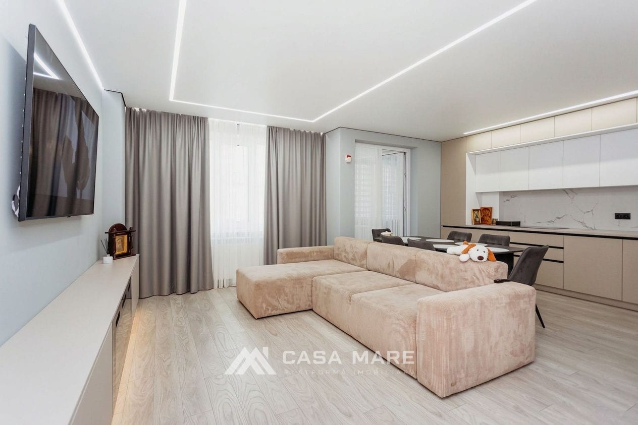 Apartament cu 2 camere, 86 m², Buiucani, Chișinău 2
