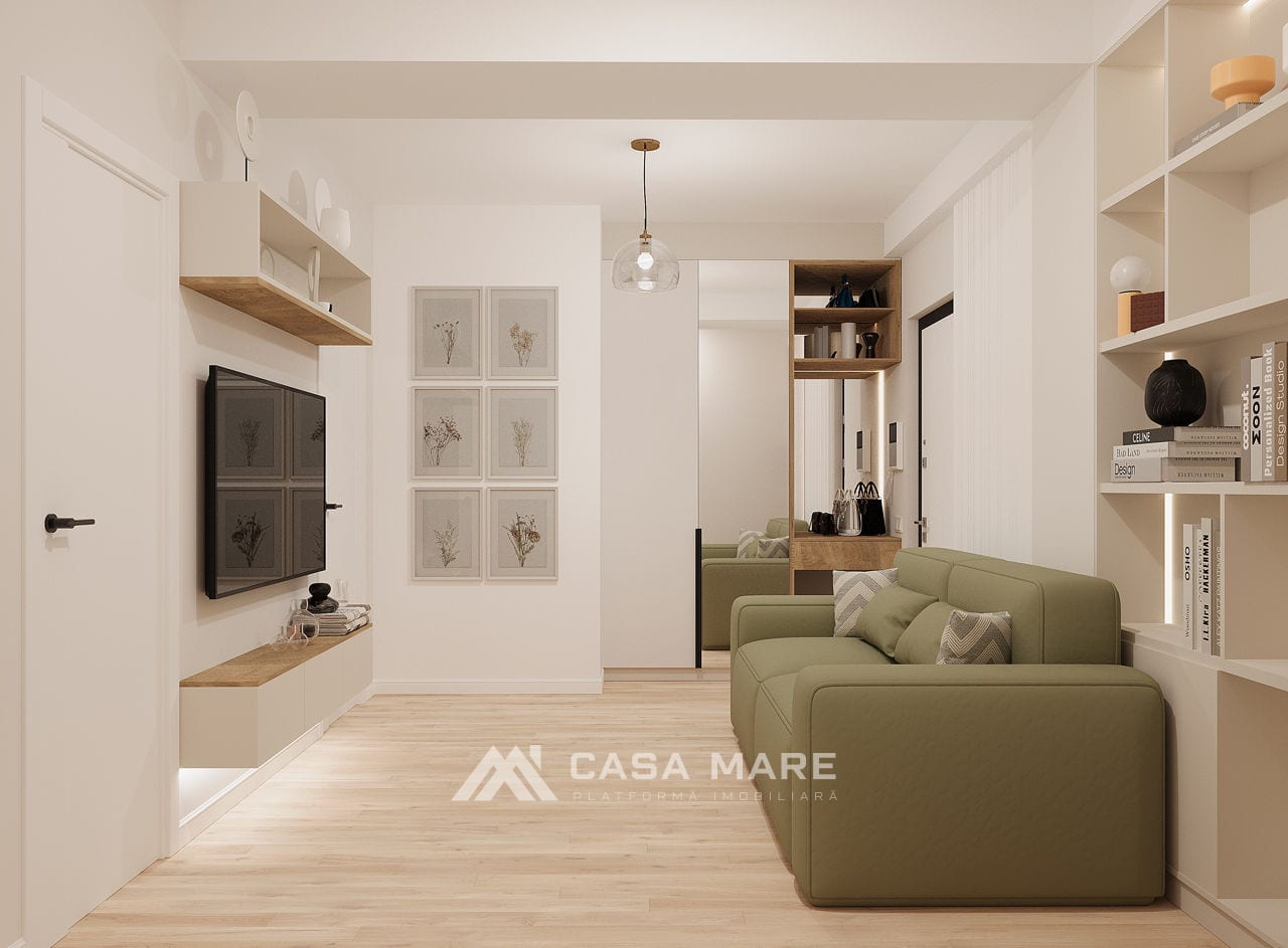 1-комнатная квартира, 46 м², Рышкановка, Кишинёв 6