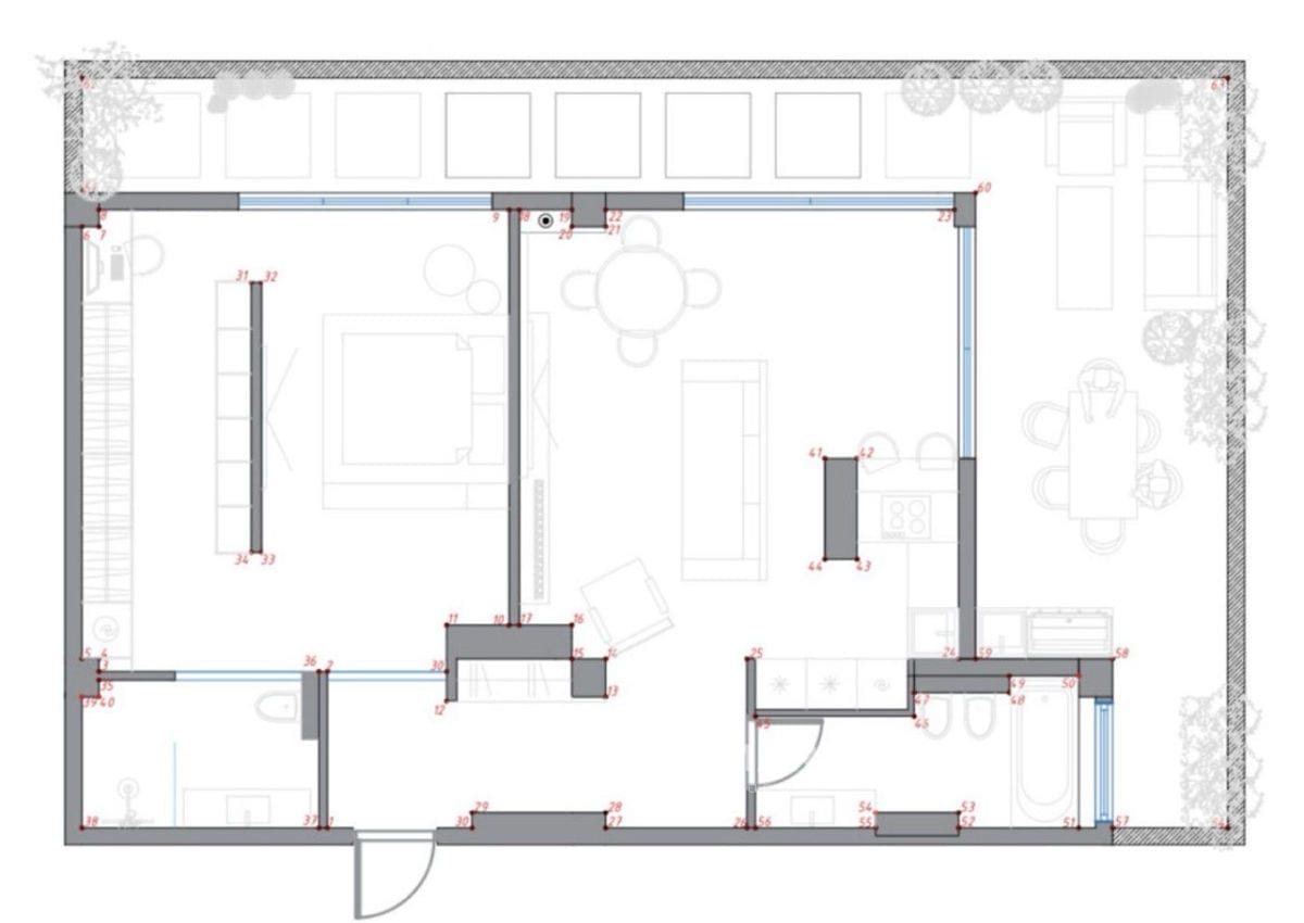 2-комнатная квартира, 113 м², Буюканы, Кишинёв 10