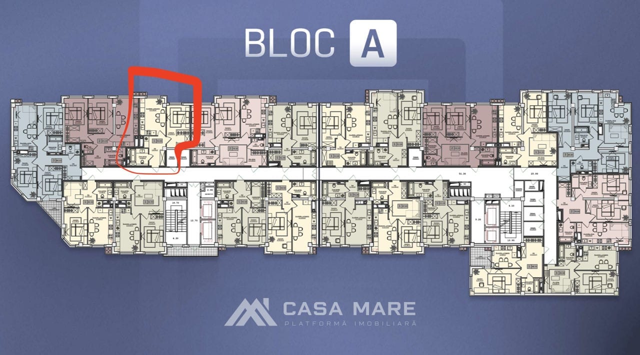 Apartament cu 1 cameră, 45 m², Durlești 5