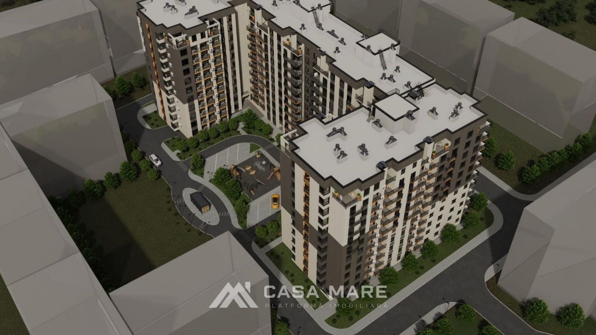 2-комнатная квартира, 72 м², Дурлешты 1