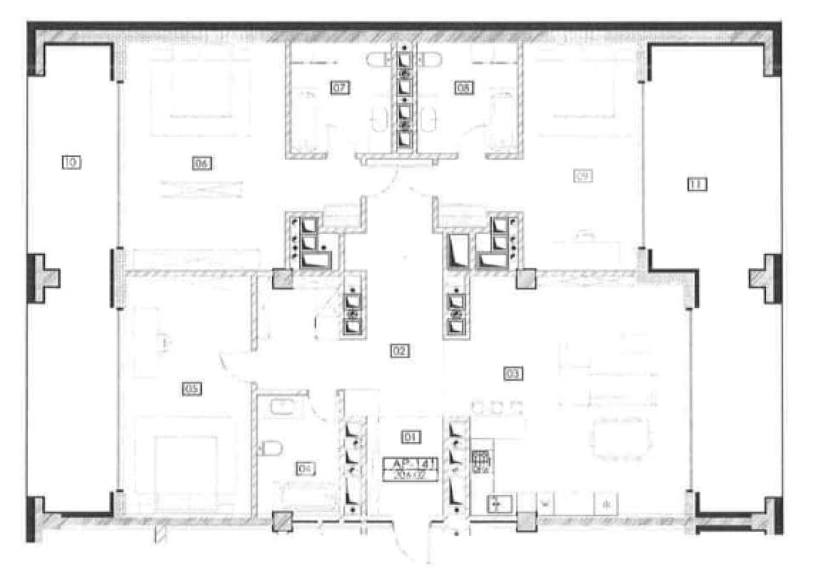 4-комнатная квартира, 207 м², Рышкановка, Кишинёв 2