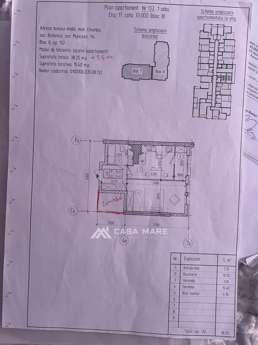 Apartament cu 1 cameră, 45 m², Botanica, Chișinău 3