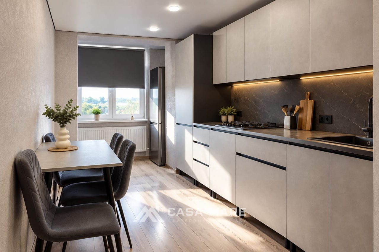 Apartament cu 2 camere, 56 m², Gara de nord, Bălți 6
