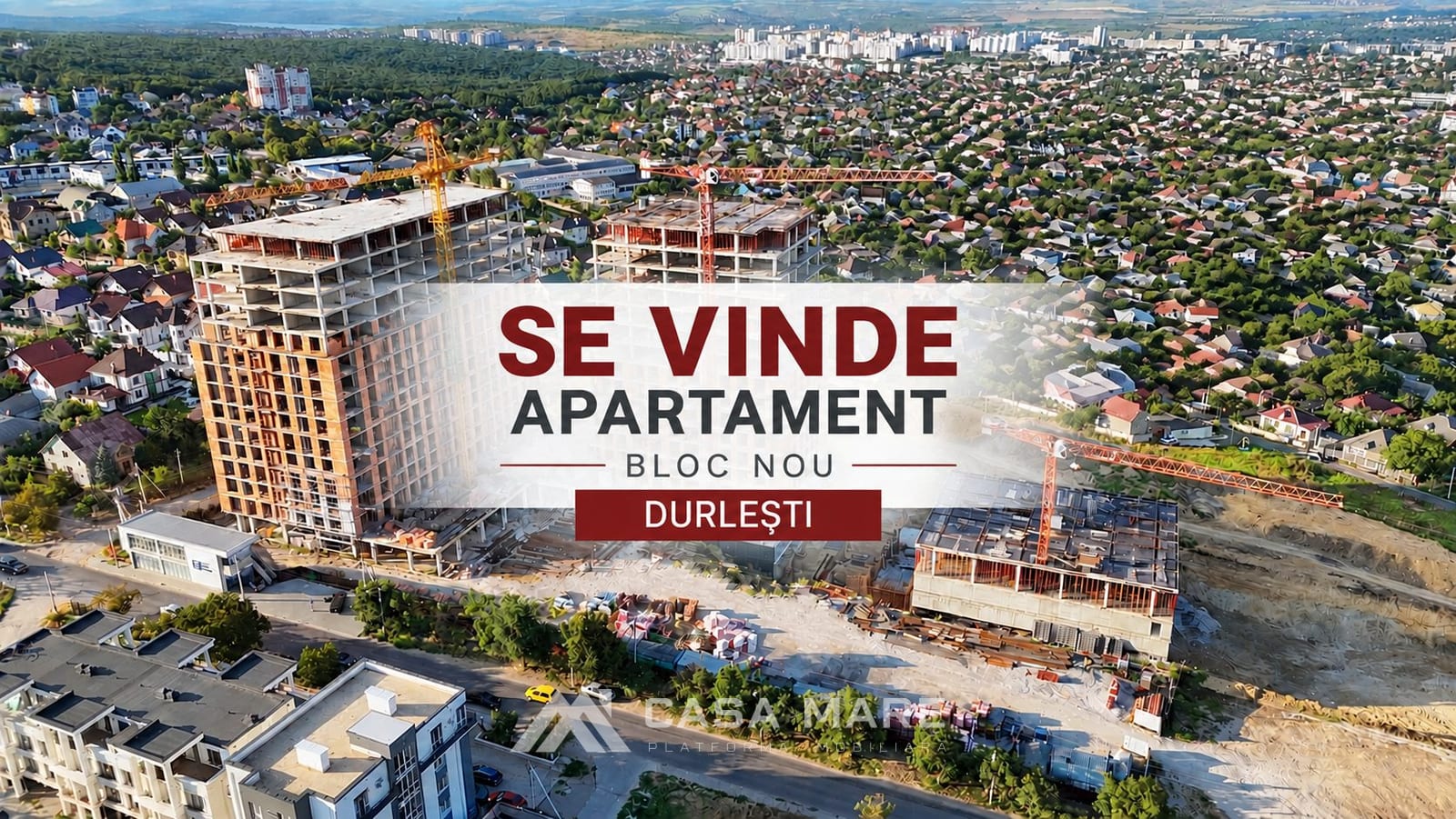 Apartament cu 3 camere, 80 m², Durlești 1