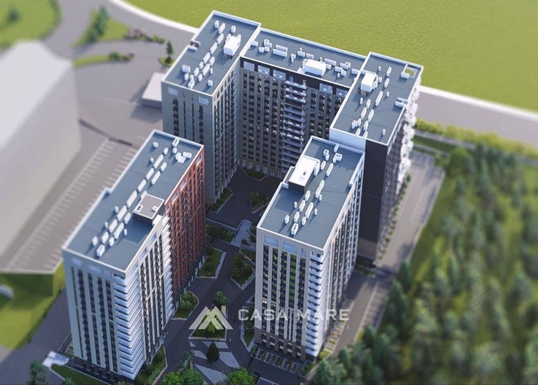 3-комнатная квартира, 72 м², Рышкановка, Кишинёв 1
