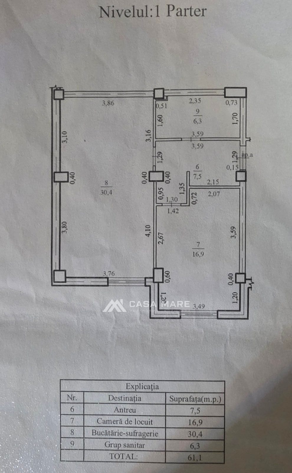 Apartament cu 2 camere, 61 m², Botanica, Chișinău 2