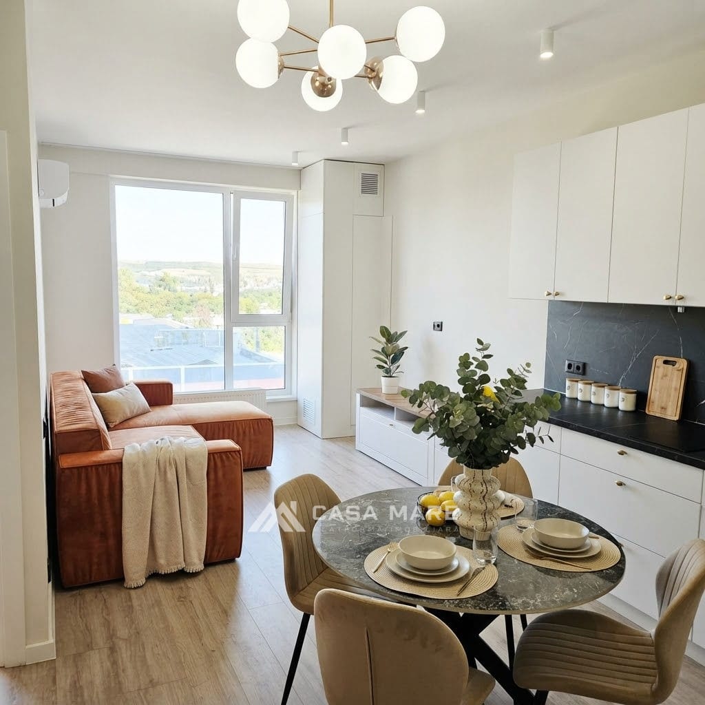 1-комнатная квартира, 50 м², Ботаника, Кишинёв 2
