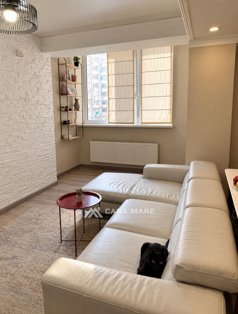 1-комнатная квартира, 50 м², Рышкановка, Кишинёв 2