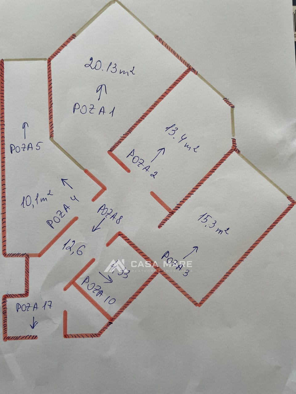 Apartament cu 3 camere, 86 m², Ciocana, Chișinău 2