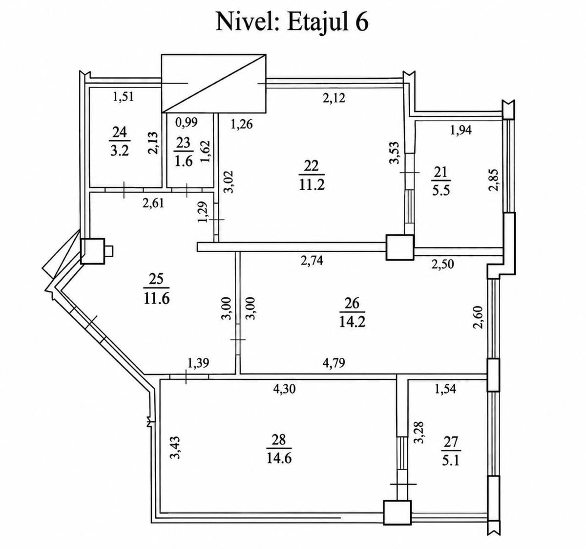 Apartament cu 2 camere, 67 m², Ciocana, Chișinău 2