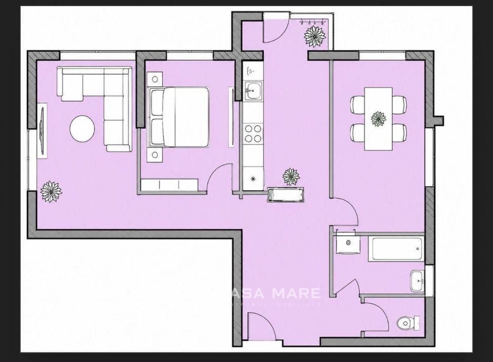 Apartament cu 3 camere, 80 m², Ghidighici 8