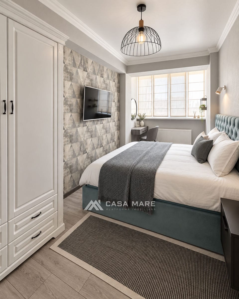 1-комнатная квартира, 50 м², Рышкановка, Кишинёв 5