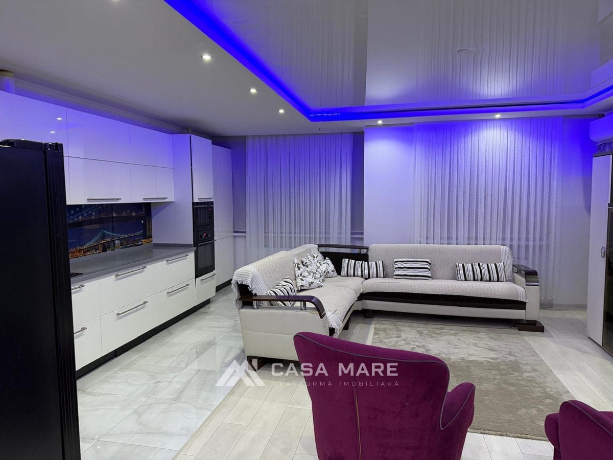 2-комнатная квартира, 89 м², Ботаника, Кишинёв 3