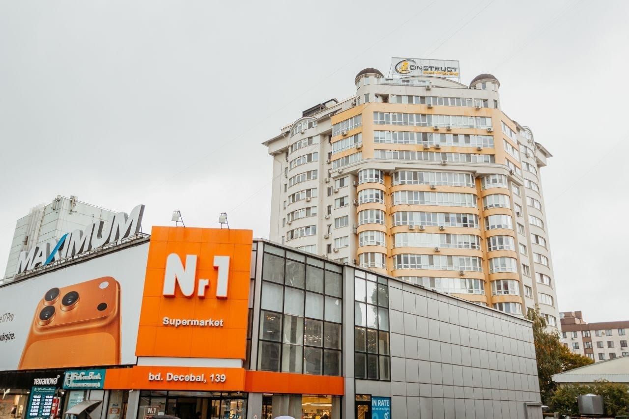 Apartament cu 1 cameră, 44 m², Chișinău
