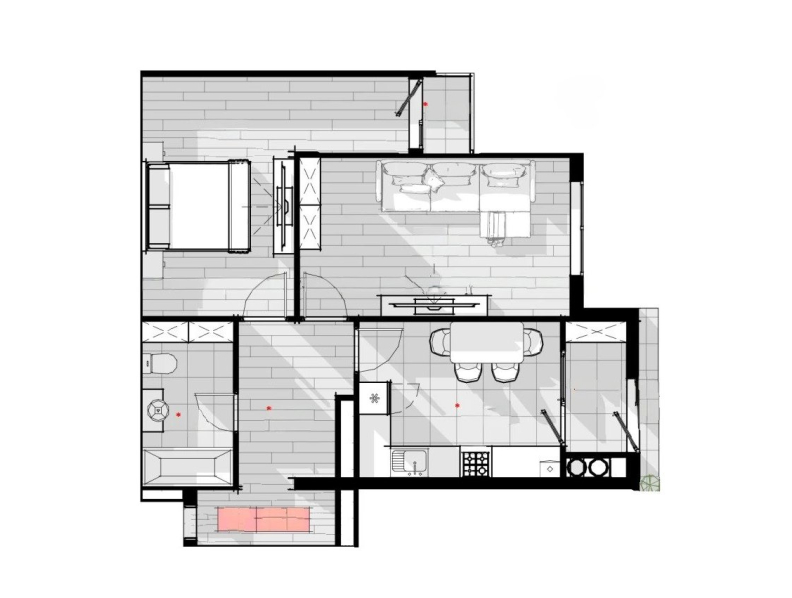 2 camere 63.45 m²
