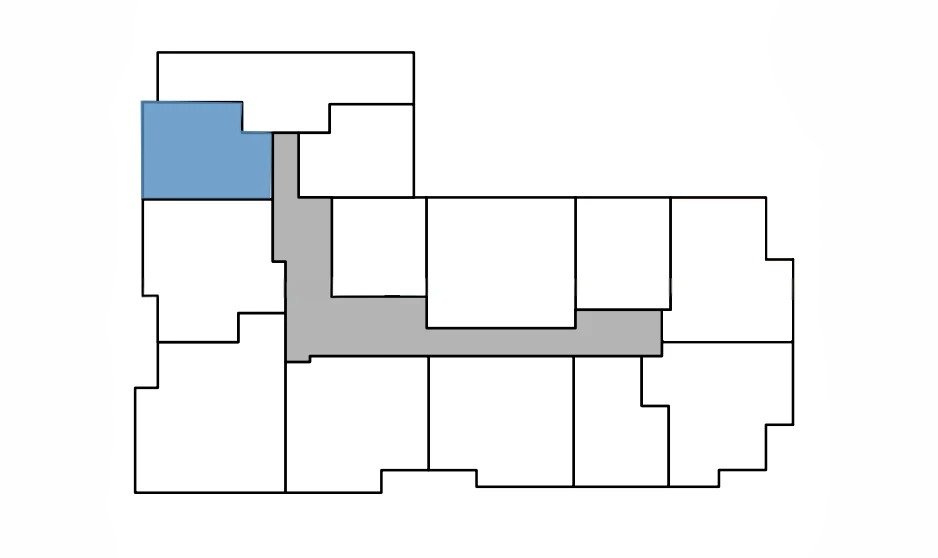 Amplasare pe etaj · 1 cameră · 44.5 m²