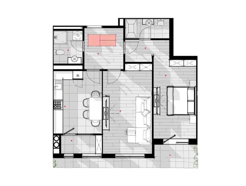 2 camere 69.1 m²