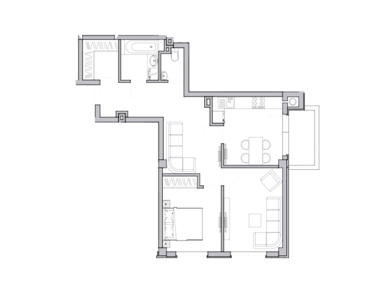 Apartament 63.28 m²