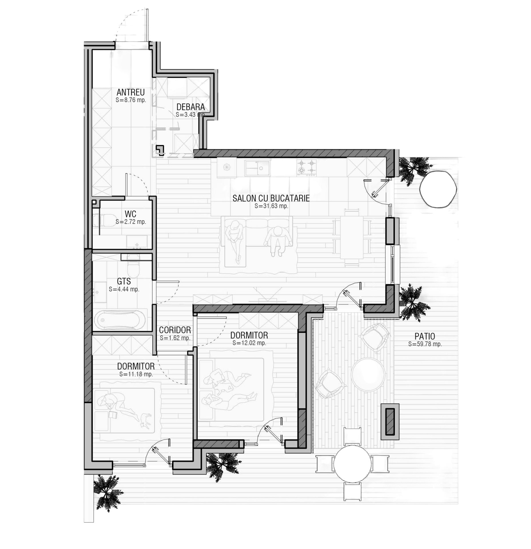 Apartament 93.74 m²