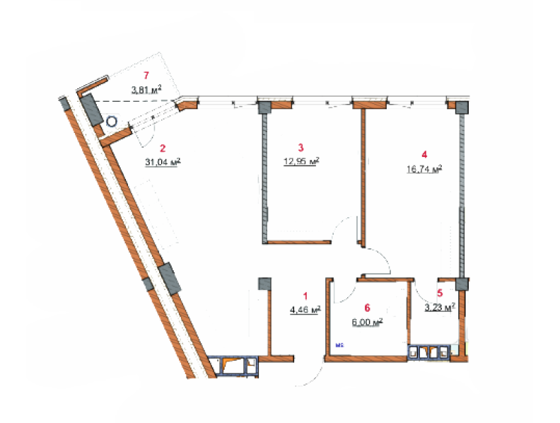 Planimetrie · Apartamente · 87.25 m²
