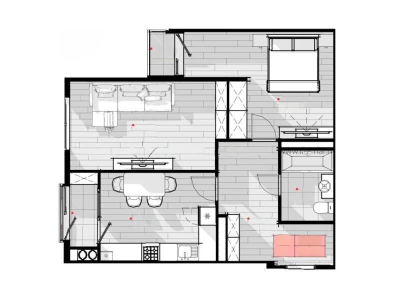 2 camere 60.05 m²