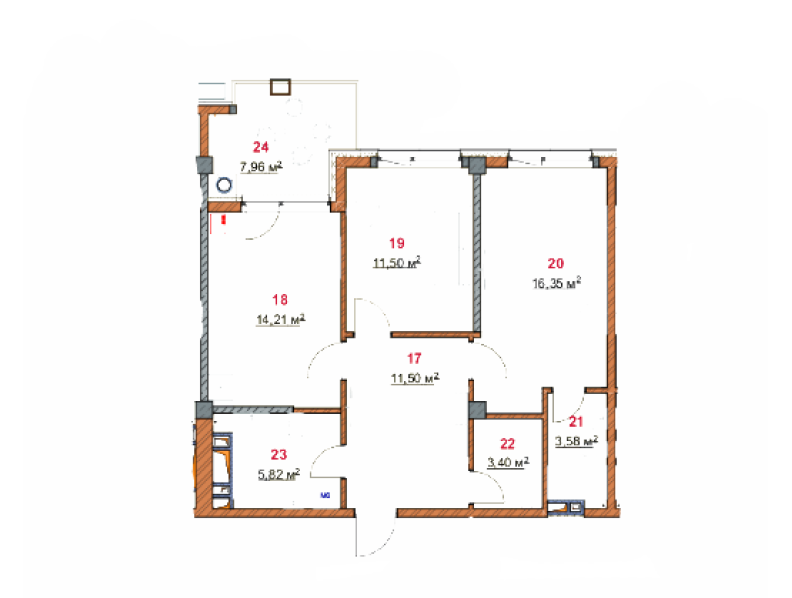 Planimetrie · Apartamente · 96.78 m²