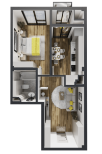 Planimetrie · Apartament · 52 m²