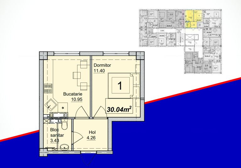 Apartamente 30.04 m²
