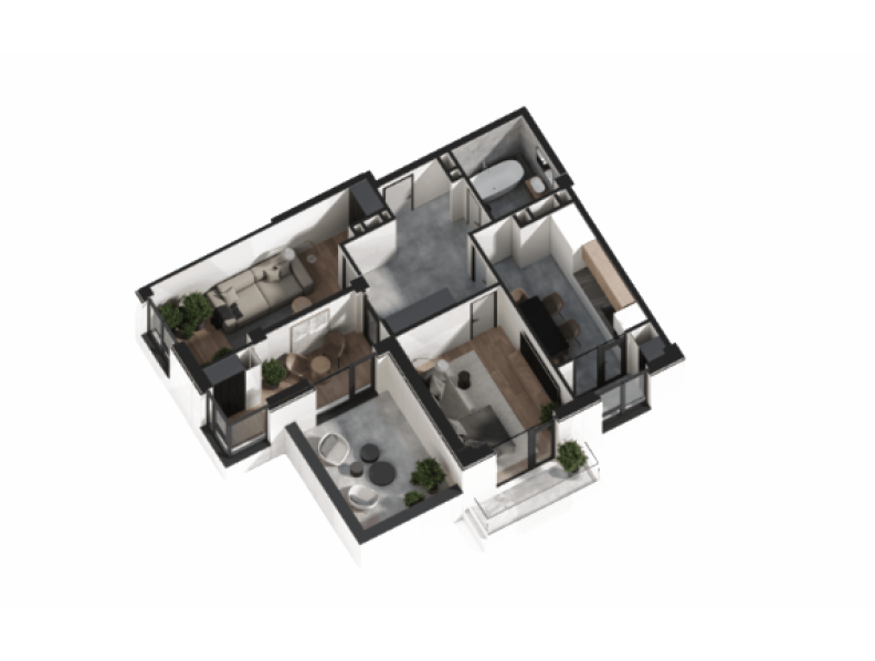 Planimetrie · 2 camere · 70.31 m²