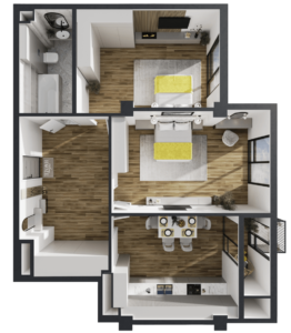 Apartament 64.1 m²