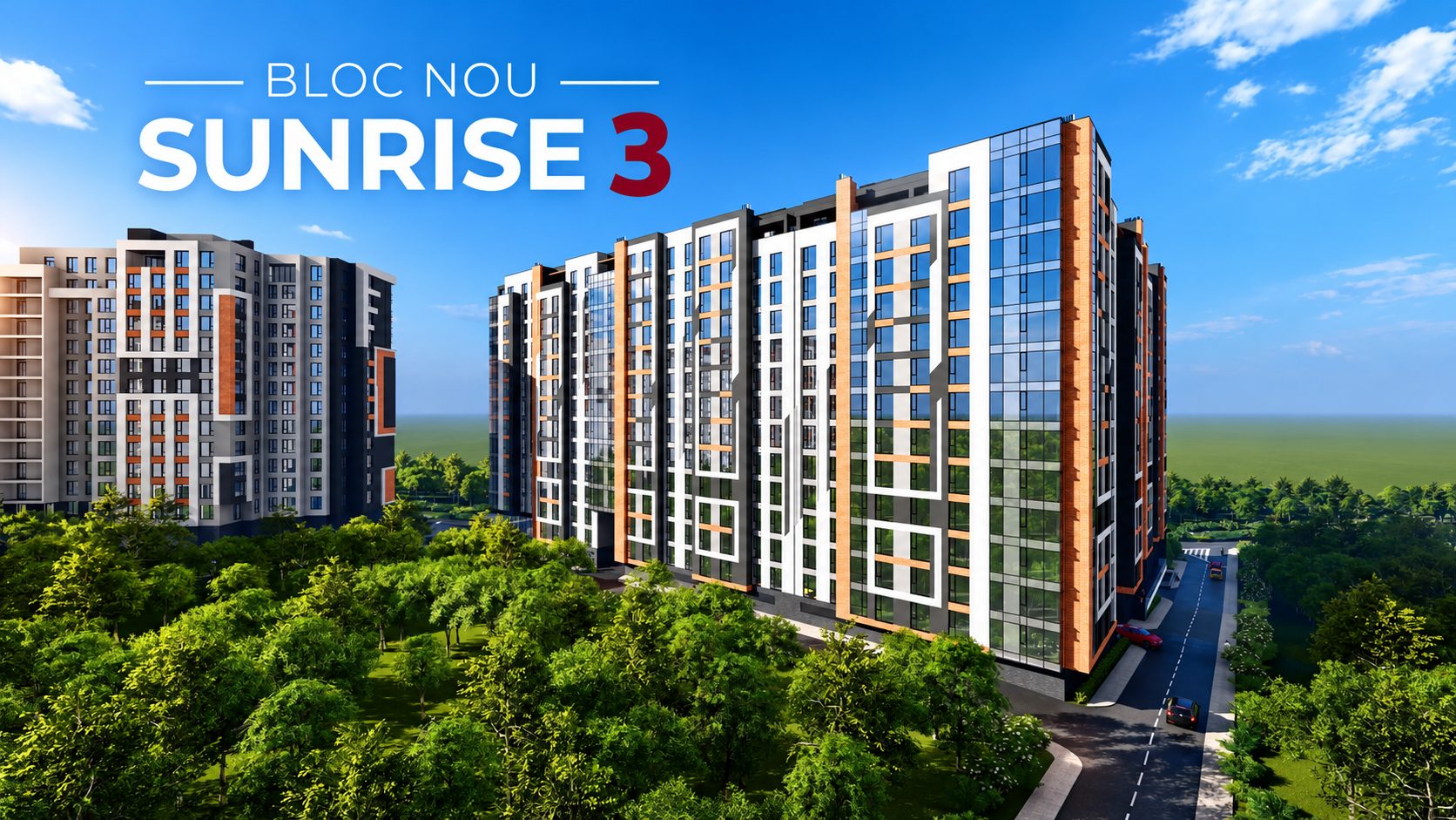 Apartament cu 2 dormitoare, 64,50 m² în Estate Sunrise 3, Telecentru, bloc nou